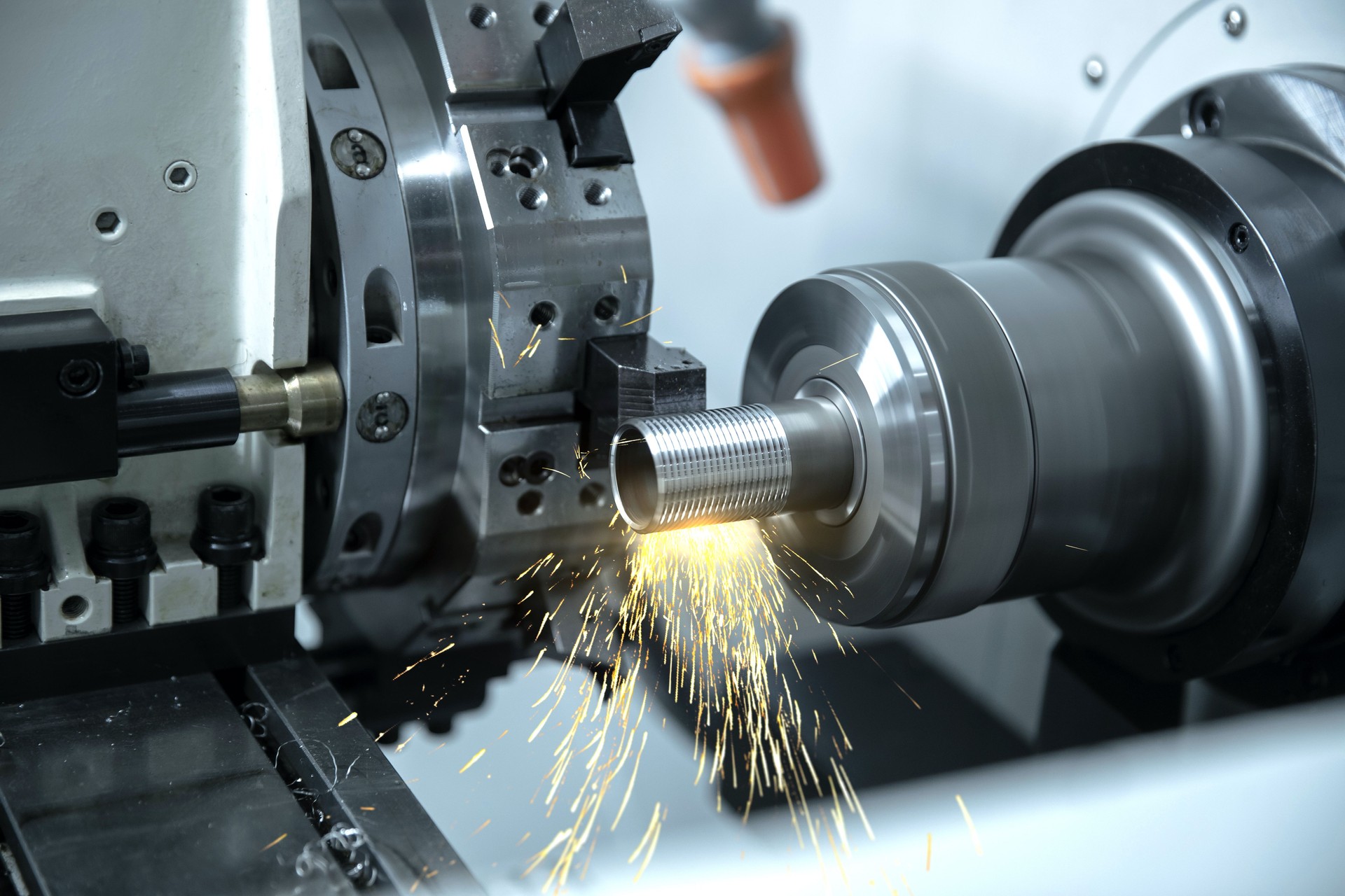 CNC metalwork and technology 4.0 concept